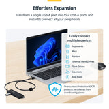 StarTech.com 4-Port USB-A Hub, 5Gbps, Bus Powered, USB-A to 4x USB-A M