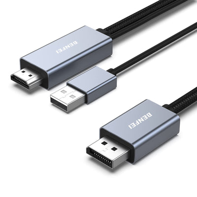 BENFEI HDMI to DisplayPort Cable, 6 Feet HDMI Source to DisplayPort Mo