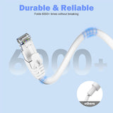 Câble Patch Gigabit UTP RJ45 M/M moulé bleu CAT6 22,86m 500MHz