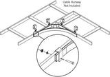 Kit de fixation d'angle pour chemin de câbles 12 po 18 po Chemin de câbles droit