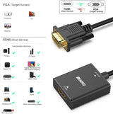 BENFEI HDMI to VGA, Uni-Directional HDMI (Source) to VGA (Display) Ada