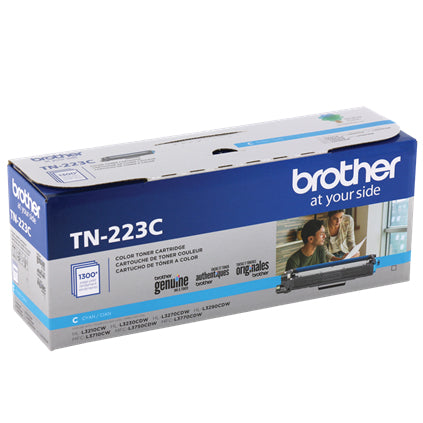 Brother TN-223C Cyan Toner Cartridge - 1,300 Pages