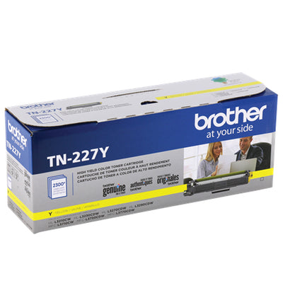 Brother TN-227Y Yellow Toner Cartridge, 2300 Pages