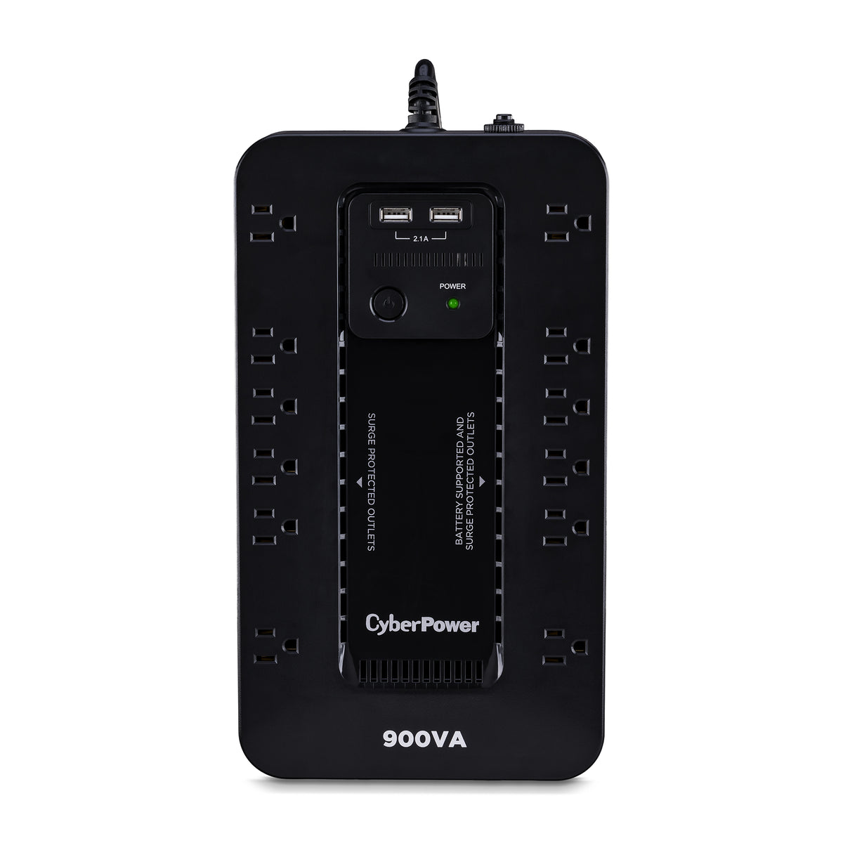 Standby UPS 900VA/500W Compact 120V 12 Outlets 5 FT Cord 3-YR WTY