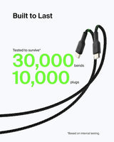 Belkin USB A to USB C Cable, 6.6ft, 15W - Type C Charger, iPhone Charg