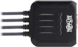 Tripp Lite 4-Port KVM Switch with Built-in VGA Cables Audio & USB for
