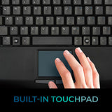 Adesso AKB-410UB SlimTouch Mini USB Keyboard with Built-in Touchpad (A