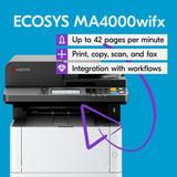 KYOCERA ECOSYS MA4000wifx All-in-One Monochrome Laser Printer, 42ppm |