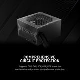 MSI MAG A650BN, Non-Modular Compact 650W Power Supply, 80+ Bronze, Low