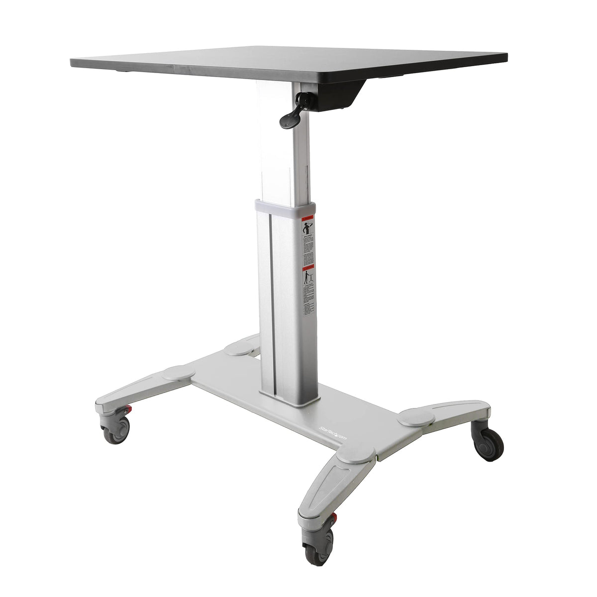 StarTech.com Mobile Standing Desk - Portable Sit Stand Ergonomic Heigh