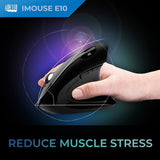 Adesso iMouse E10 Wireless Vertical Ergonomic Mouse, 2.4GHz RF, Adjust