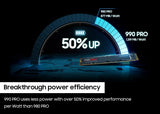 SAMSUNG 990 PRO SSD 4TB PCIe Gen4 NVMe M.2 Internal Solid State Hard D