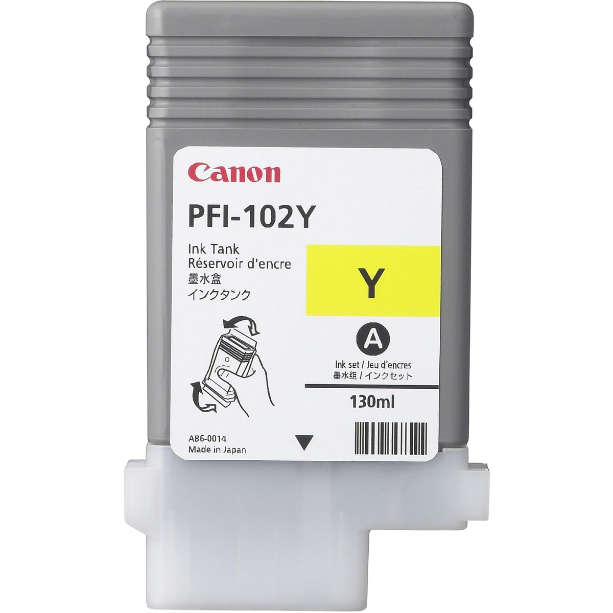 CANON PFI-102Y INK TANK DYE TEL
