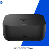 HP USB-C 100W G6 Dock, Future-Proof Design with Ambient LED Lighting a