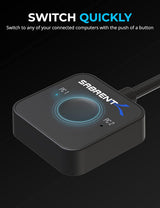 SABRENT KVM Switch, Peripheral Sharing with 2 Port USB C inputs, 2 Por