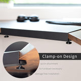 Manchon d'angle en acier StarTech pour bureau, pour bureaux en L/d'angle, jusqu'à 38,1 mm (1,5 po) d'épaisseur, AJOUTEZ de l'espace pour le clavier/la souris - Rallonge/plateau pour bois/acier