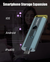 1TB Portable SSD, USB 3.2 Gen2x2, Up to 2100MB/s, External Solid State