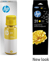 HP 31 Yellow Ink Bottle, 70ml (1VU28AN)