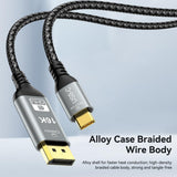 Câble USB C vers Displayport 1.2 de 1,8 m 4K60