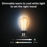 Philips Hue 7W ST19 White Ambiance LED Smart Vintage Edison Filament B