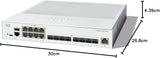 Cisco Catalyst 1300-16XTS Managed Switch, 8 Port 10G Copper, 8x10GE SF