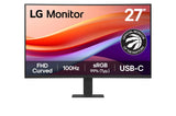 LG FHD Curved Monitor (27U421A) - 27” FHD (1920x1080), 100Hz, sRGB 99%