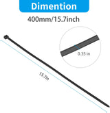 8 CABLE TIES W/ MOUNTING HOLE, 100 PACK