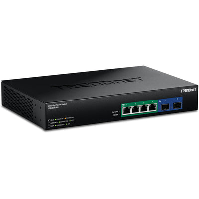 TRENDnet Commutateur PoE++ 2,5G 6 ports GaN avec ports SFP+ 10G (240W)