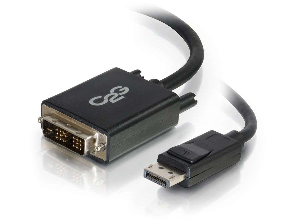 Câble adaptateur DisplayPort mâle vers DVI-D liaison simple mâle C2G 54329, TA
