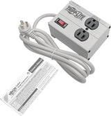 Tripp Lite Isobar 2 Outlet Surge Protector Power Strip, 6ft Cord, Righ