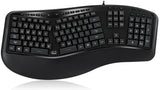 Adesso Tru-Form 150-3-Color Illuminated Ergonomic Keyboard(AKB-150EB)