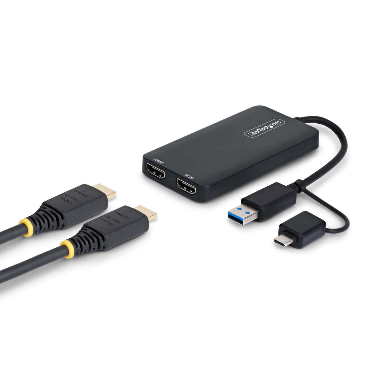 Adaptateur/Hub multi-ports USB-C, HDMI/VGA 4K