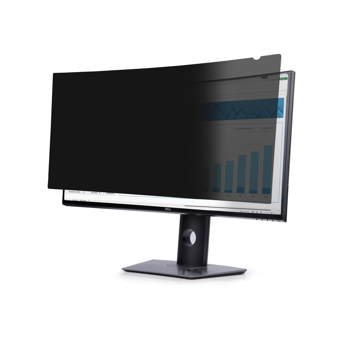 StarTech.com Privacy Screen For Dell P3424WE Curved 21:9 Monitor, Doub