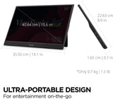 Écran portable de jeu IPS ViewSonic 17,3 pouces 1080p 144 Hz avec Freesync et USB-C 60 W