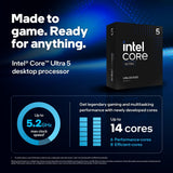 Intel Core Ultra 5 Processor 245K, 24M Cache, up to 5.20 GHz