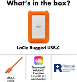 Seagate LaCie Rugged 5TB USB-C Portable Hard Drive