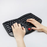 Adesso WKB-3150UB - Wireless Ergonomic Keyboard with Built-in Removabl