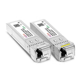1 Pair 10GBASE-BX80-UD BiDi SFP+ Module, TX-1490nm/1550nm, RX-1550nm/1