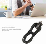 Laptop Cable Lock Anti Theft Keyless Security Cable with 4 Digit Passw