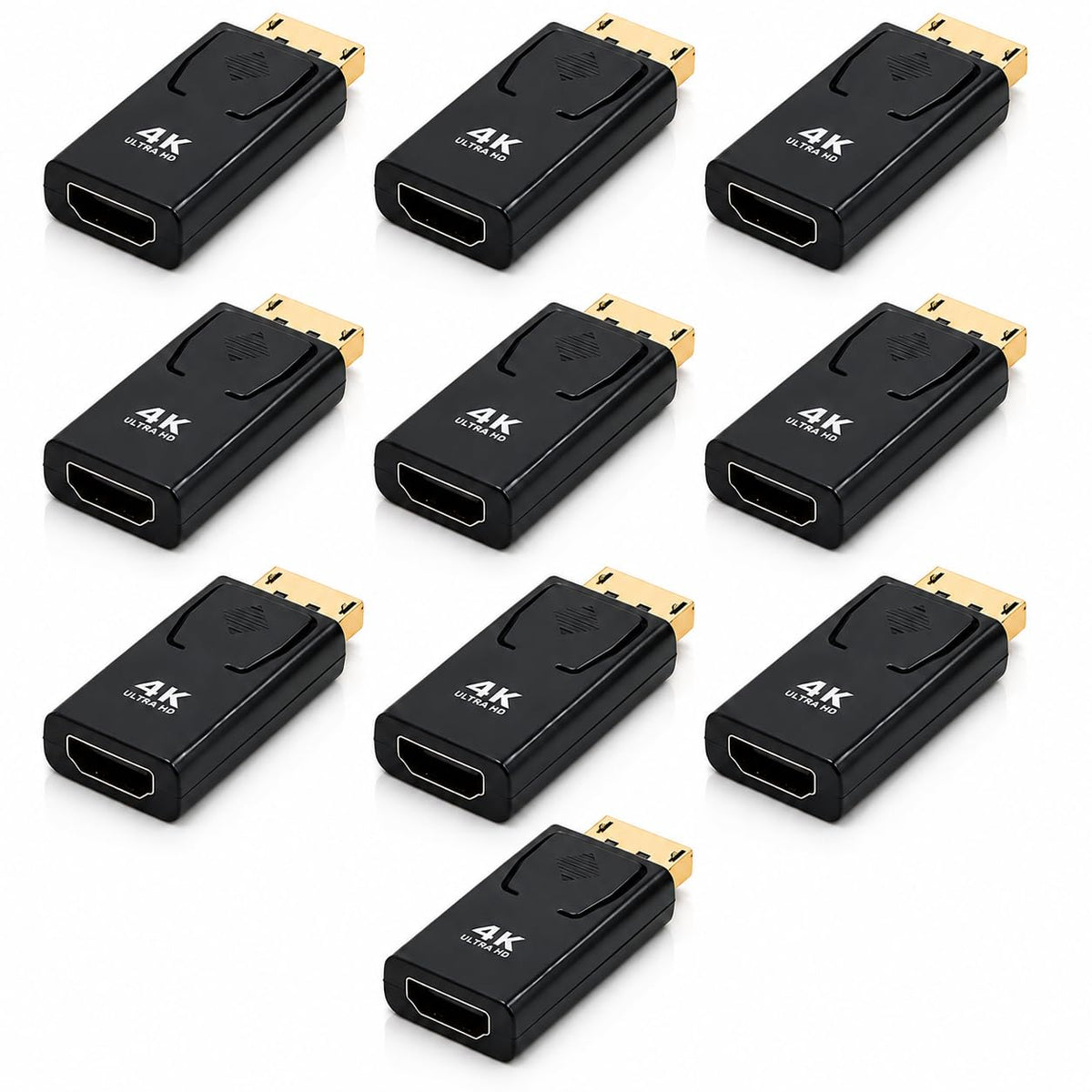 10Pcs DisplayPort to HDMI Adapter. Gold Plated Display Port [Male] to