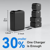 4PORT USB Travel Wall Charger 34W / 6.8A 110V/220V Black