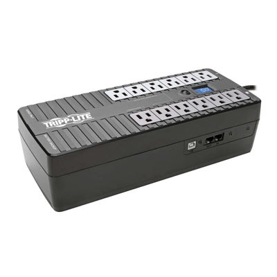 Tripp Lite 850VA UPS Battery Backup, LCD, 425W Eco Green, USB, RJ11, 1