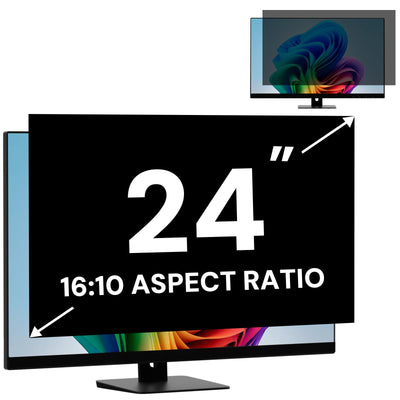 24 Inch Computer Privacy Screen Filter for 16:10 Widescreen Computer M