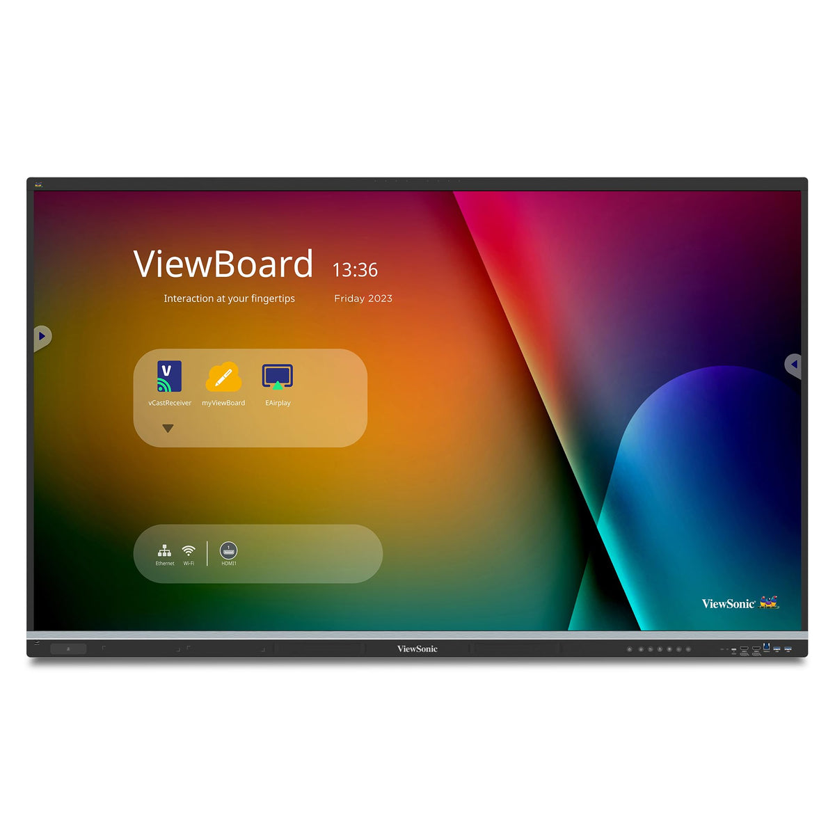 ViewSonic IFP6551 65 Inch 4K ViewBoard Interactive Smart Board with Bu