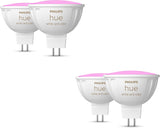 Philips Hue MR16 Smart LED Bulb White and Color Ambiance (4 Pack)