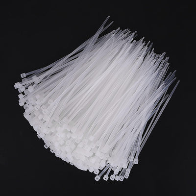 White Zip Ties,6 Inch Zip Ties 1000 Pack Cord Ties for Electronics Sel