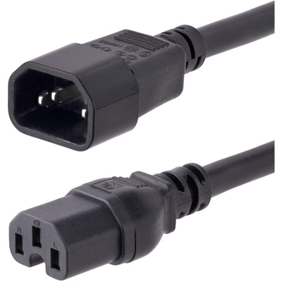 StarTech.com 10ft (3m) Heavy Duty Extension Cord, C14 to C15 Extension