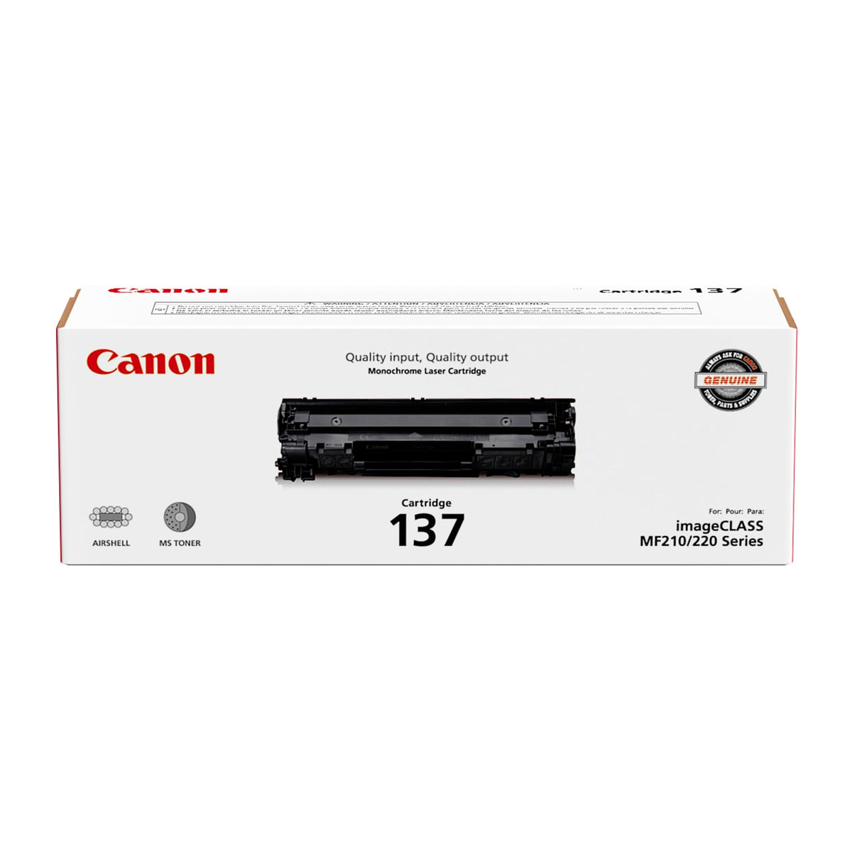 Canon 137 Black Cartridge, Standard Yield (9435B001)