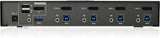 IOGEAR 4-Port 4K UHD DisplayPort Kvmp Switch with USB 3.0 Hub w/Full S