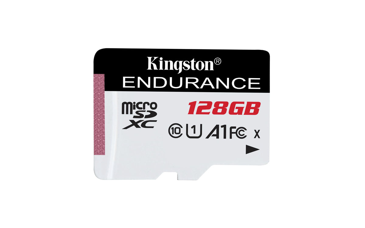 Carte mémoire flash microSD SDXC Kingston haute endurance 128 Go hautes performances